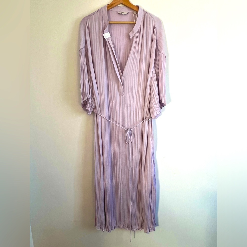 Vince Lavender Pleated Dress Issey Miyake Pleats Please Style NWT